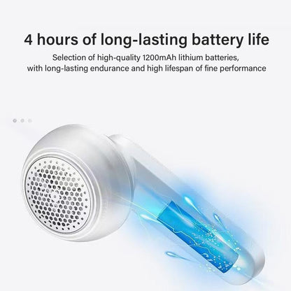 Rechargeable Fabric Shaver with 2 Replaceable Stainless Steel 6-Leaf Blades(1 Free Extra Included) | Lint Remover with 3-Speed Settings - Efficient Sweater and Lint Shaver for Clothes, Removing Fuzz, Lint Balls, Pills, and Hairballs.Christmas Gift.