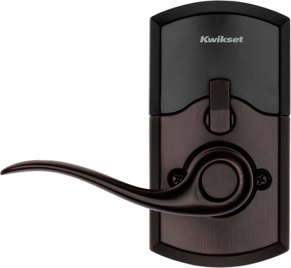 Smartcode 917 Keypad Keyless Entry Traditional Residential Electronic Lever Deadbolt Alternative with Tustin Door Lever and Smartkey Security, Venetian Bronze