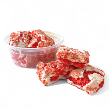 G-BOX Freeze Dried Ice Cream | Crunch Strawberry Shortcake Ice Cream Bites - Chocolate Eclair Ice Cream Bites - Perfect for Camping, Outdoor, and Party - Air-Tight Sealed in a Deli Container