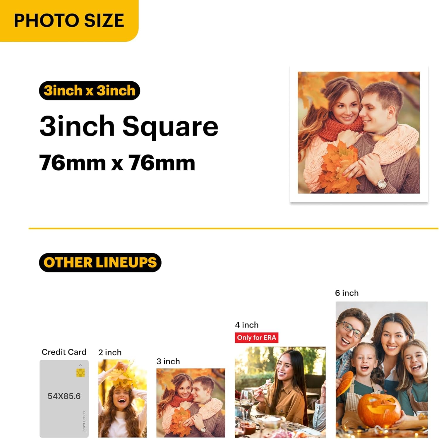 Mini 3 Retro 4PASS Portable Photo Printer (3X3 Inches) + 8 Sheets, White