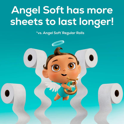 Angel Soft Toilet Paper 320 Sheets Mega Roll Pack of 48 Fresh Linen Scent