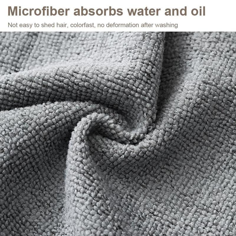 Microfiber Cleaning Cloth Rags in a Box (20 Count) -7.9" X 7.9" Reusable Microfiber Towels for Cars - Edgeless Terry Towels,Small Microfiber Towel for Home, Kitchen (Gray&Pink)