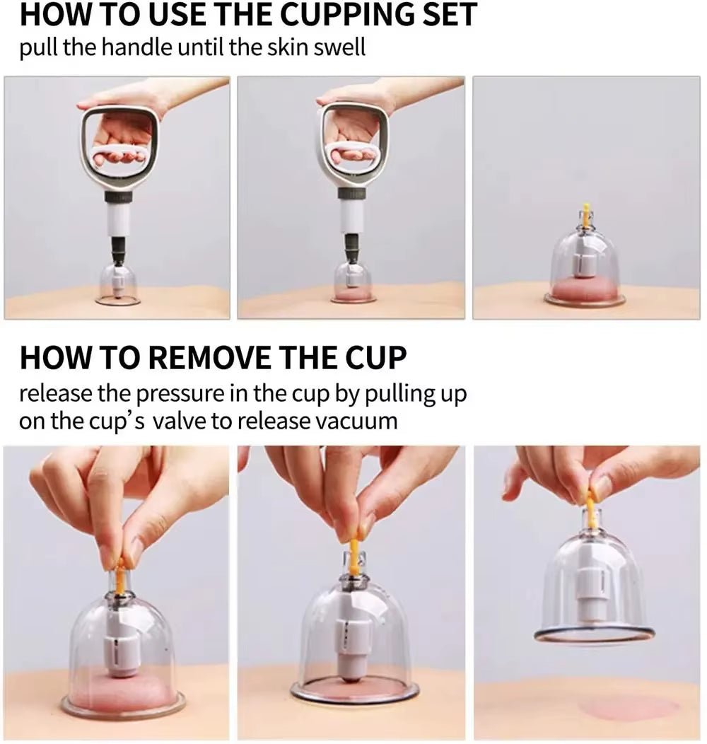 Cupping Therapy Set Vacuum Cupping Set Suction Cups Massage Chinese Medicine anti Cellulite Physiotherapy Jars for Body Massager