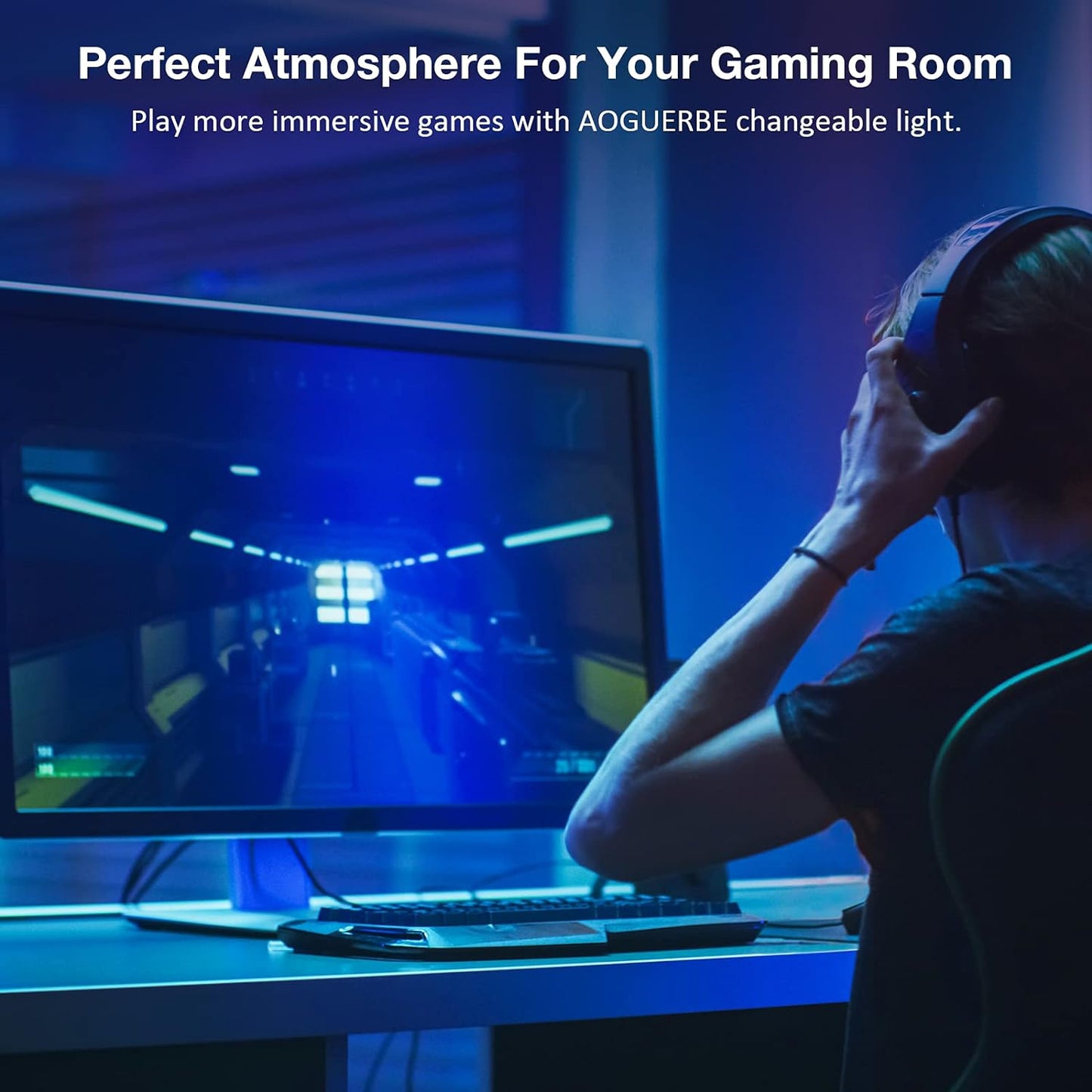 Led Lights for Bedroom 100 Ft, Ultra Long 5050 RGB Led Strip Lights, Smart Music Sync Led Lights Color Changing, Bluetooth App & Remote Control for Room Party Christmas Kitchen