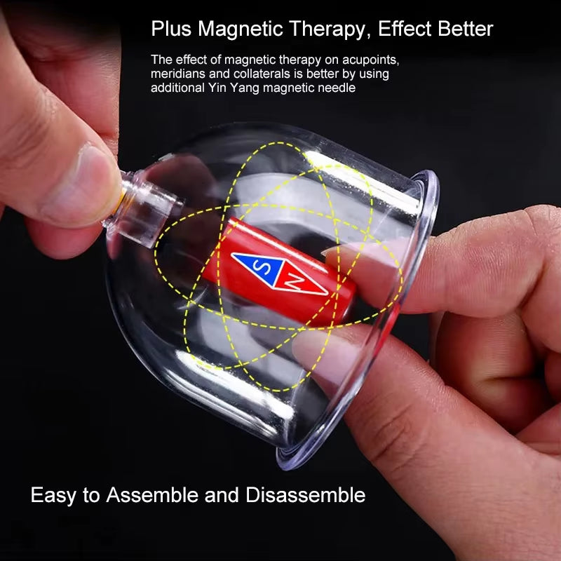 Cupping Therapy Set Vacuum Cupping Set Suction Cups Massage Chinese Medicine anti Cellulite Physiotherapy Jars for Body Massager