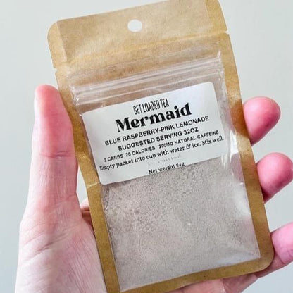 Loaded Teas - Powered Caffeinated Beverage Mix - Sugar-Free & Gluten-Free Energy Powder Drink - 32Oz Smoothie Mix - Made in USA - 24 Months Shelf Life