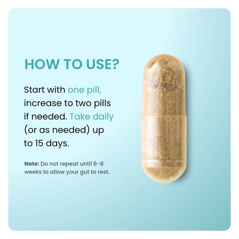 15 Day Cleanse - Gut and Colon Support | Caffeine Free | Advanced Formula with Senna, Cascara Sagrada, & Psyllium Husk | Non-Gmo | 30 Capsules