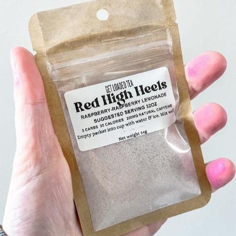 Loaded Teas - Powered Caffeinated Beverage Mix - Sugar-Free & Gluten-Free Energy Powder Drink - 32Oz Smoothie Mix - Made in USA - 24 Months Shelf Life