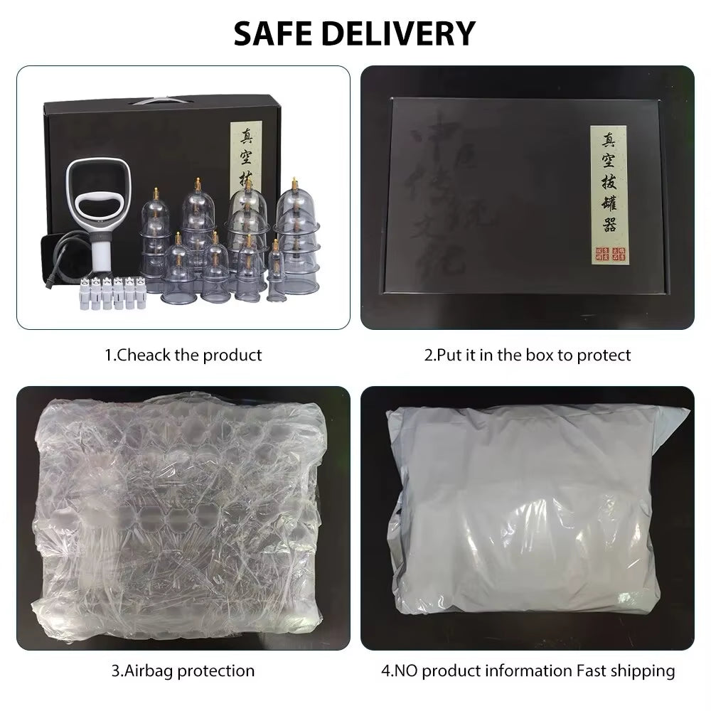 Cupping Therapy Set Vacuum Cupping Set Suction Cups Massage Chinese Medicine anti Cellulite Physiotherapy Jars for Body Massager