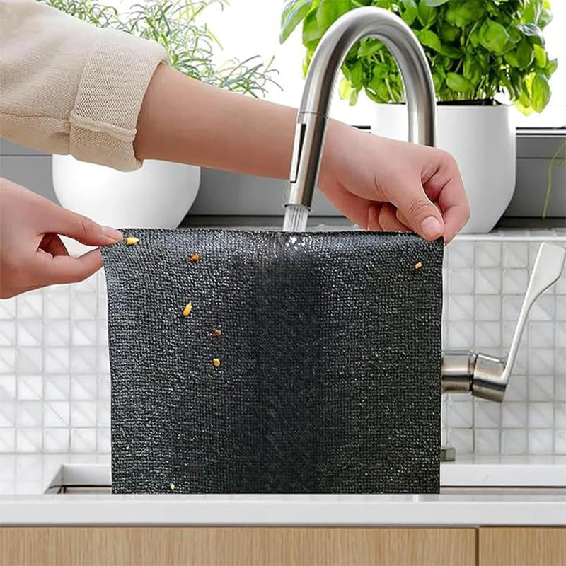 Microfiber Cleaning Cloth Rags in a Box (20 Count) -7.9" X 7.9" Reusable Microfiber Towels for Cars - Edgeless Terry Towels,Small Microfiber Towel for Home, Kitchen (Gray&Pink)