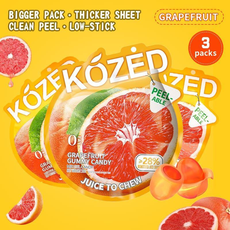 Kozed Peelable Gummy Candy Variety Pack -7 Flavors -Chewy Fruity Rolls, Fun & Sweet Snack -Valentine'S Day Gift